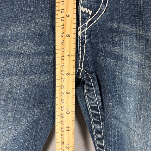True Religion Stella Big T Skinny Jeans – Low Rise – Blue Denim - Picture 10 of 12